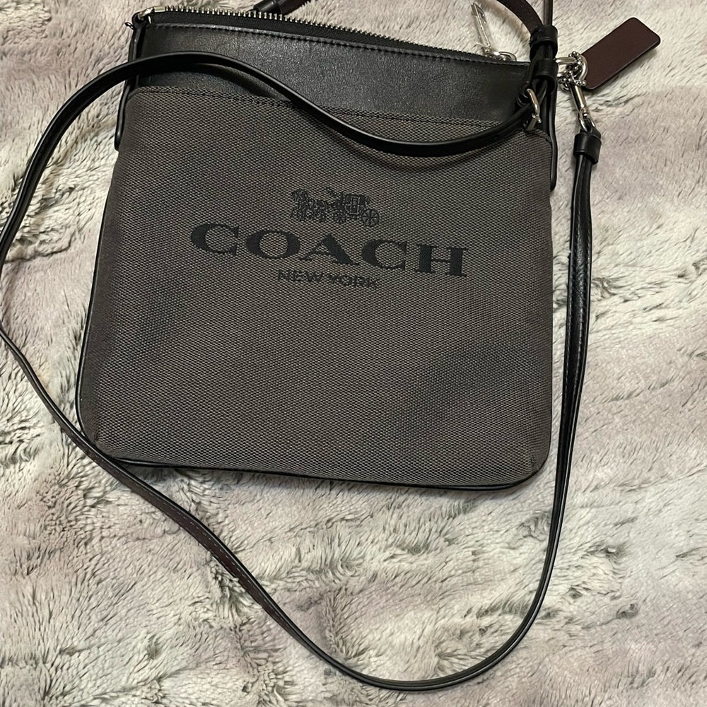 Coach Black and Silver Zippered Bag. Listing will be removed 2/6/26